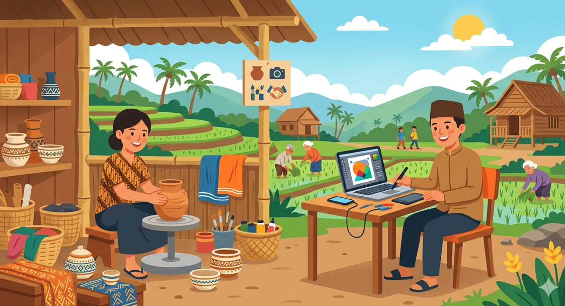 Ekonomi Kreatif di Desa: Peluang Anak Muda Daerah untuk Berjaya Tanpa Harus Merantau ke Ibu Kota